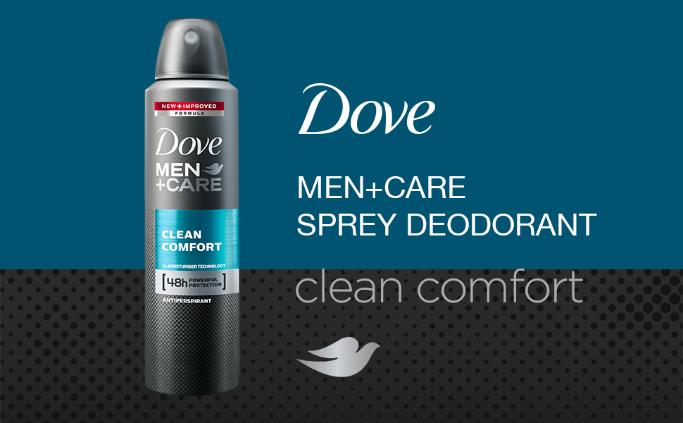 Dove Men Care Sprey Deodorant 1/4 Nemlendirici Krem Clean Comfort 150 ml