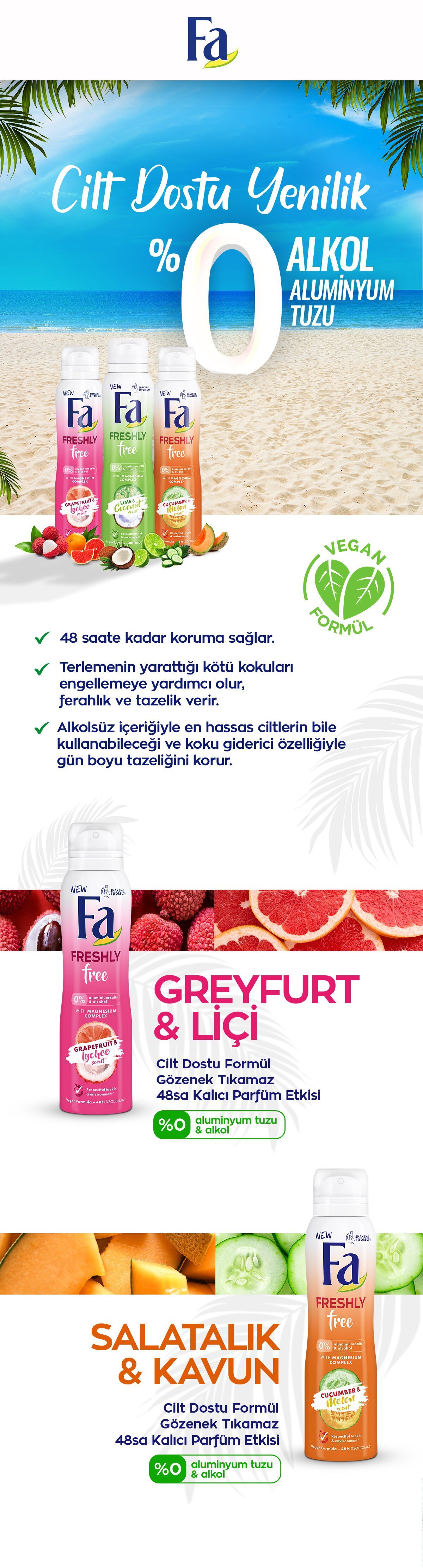 fa kadın deodorant