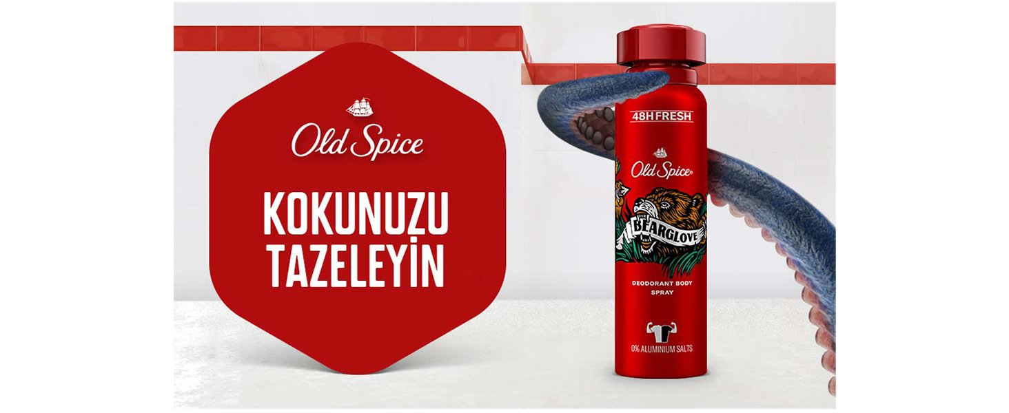 Old Spice Bearglove Erkekler İçin Sprey Vücut Deodorantı 150 mL