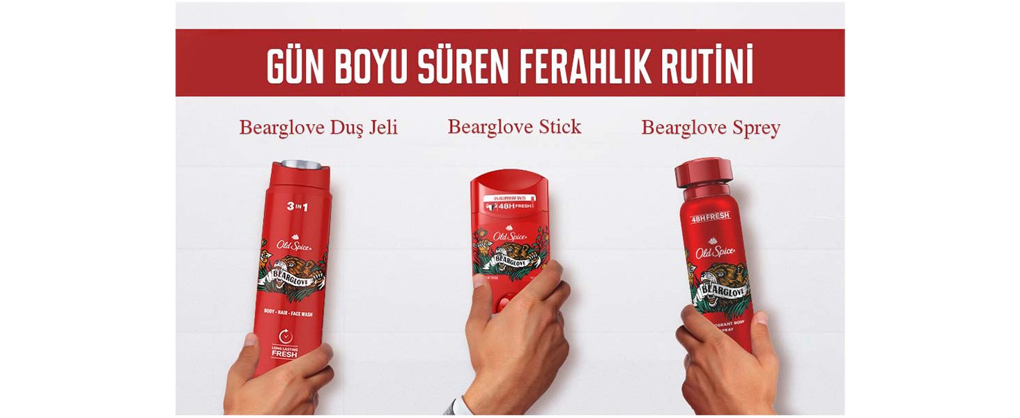 Old Spice Bearglove Erkekler İçin Sprey Vücut Deodorantı 150 mL