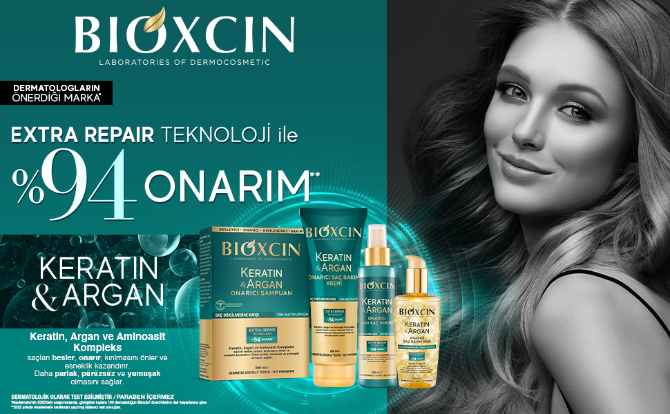 Bioxcin Keratin ve Argan Onarıcı Sıvı Saç Kremi 150 ml