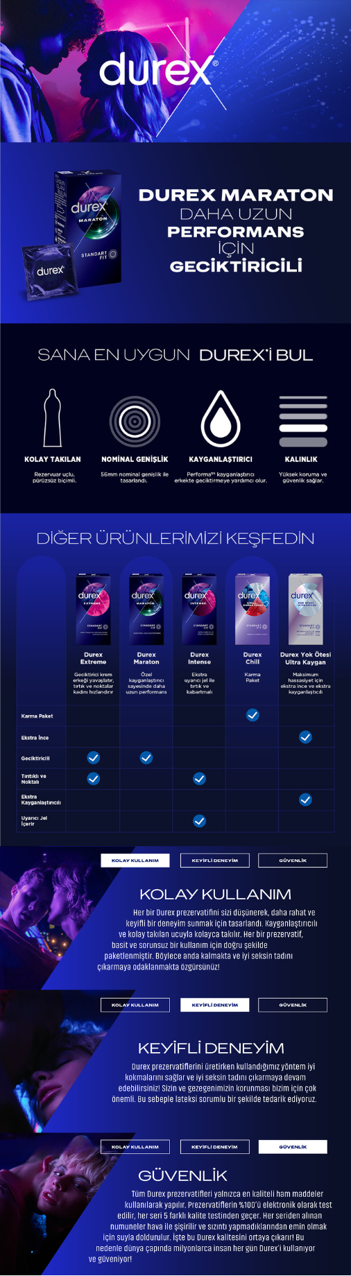 Durex Maraton Geciktiricili Prezervatif 10'lu