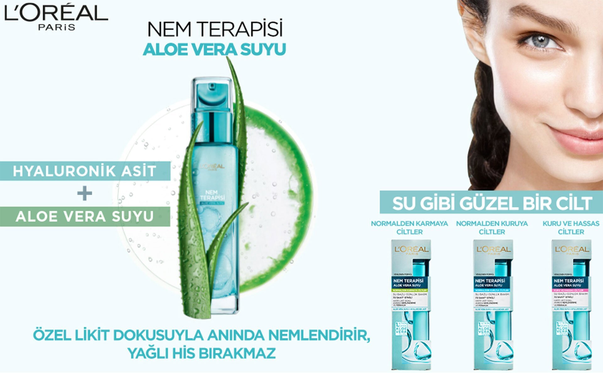 Loreal Paris Nem Terapisi Aloe Vera Suyu 70ml - Normalden Ciltler