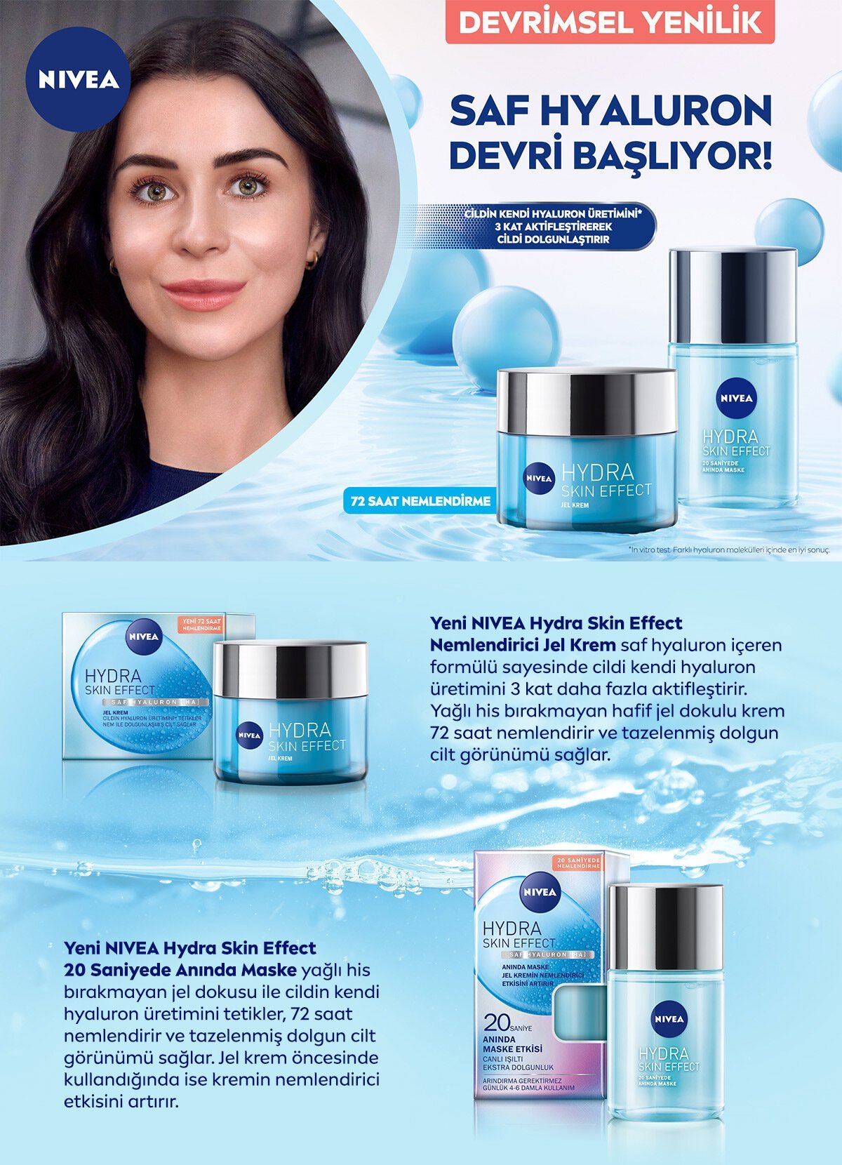 Nivea Hydra Skin Nemlendirici Yüz Maskesi 100ml