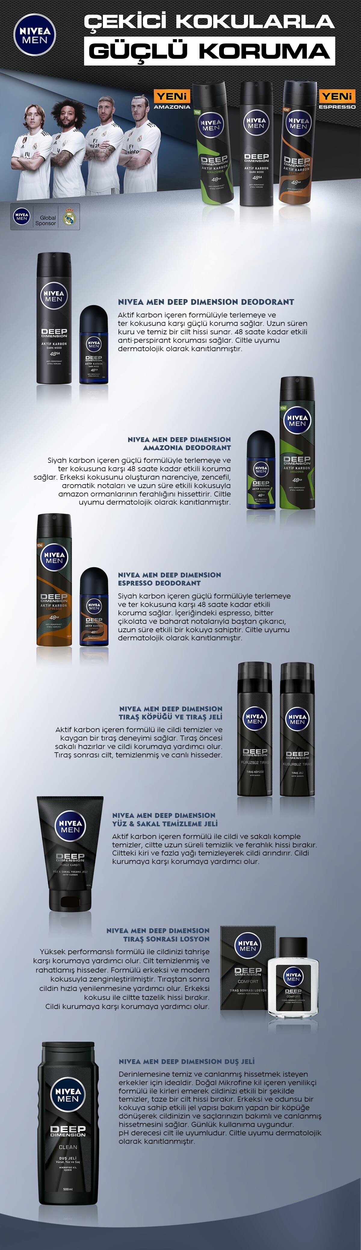 Nivea Men Deep Dimension Comfort Tıraş Sonrası Losyon 100 ml