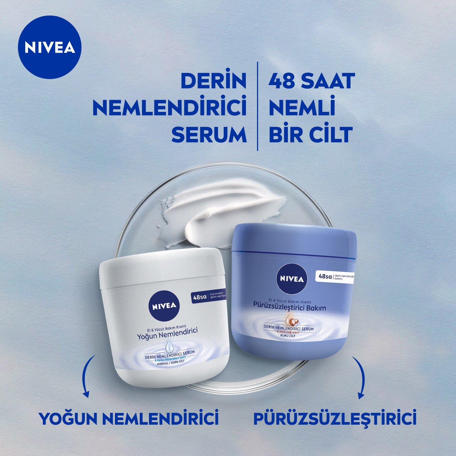 Nivea Pürüzsüzleştirici El & Vücut Bakım Kremi 400ml