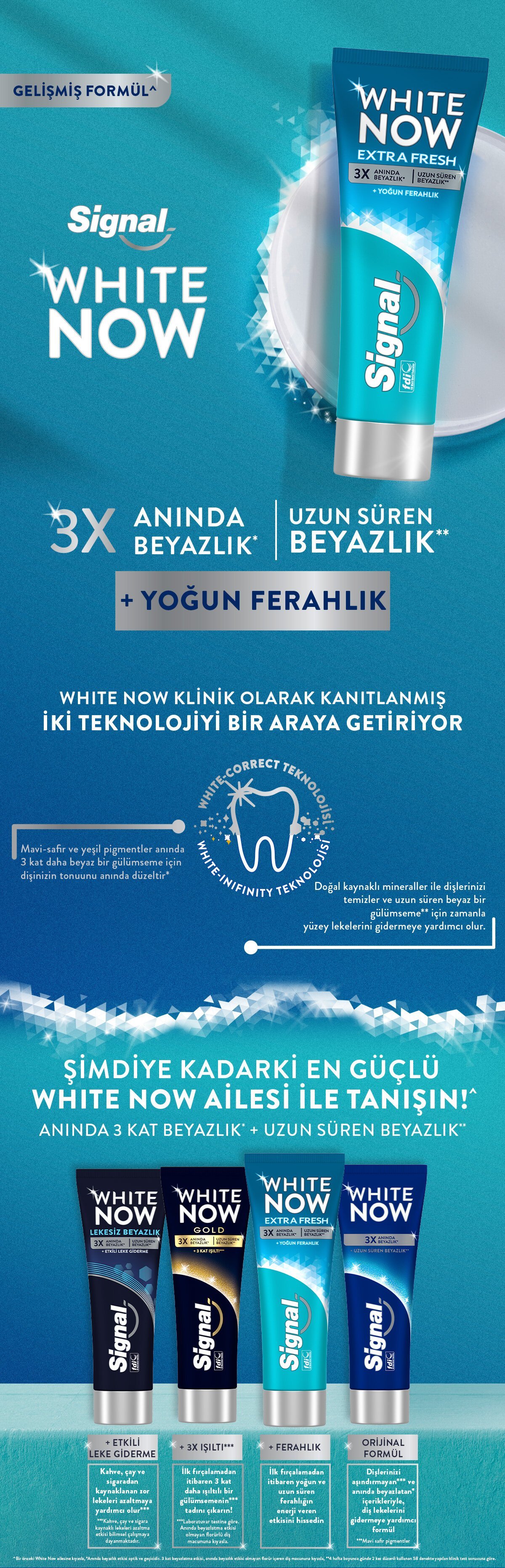 Signal White Now Extra Fresh Ice Cool Diş Macunu 75 ml